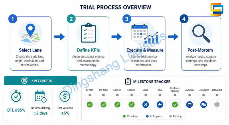 low-risk trial with a freight forwarder in China