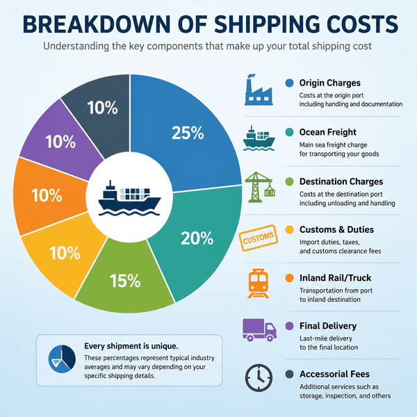 cost to ship a container from China to Port of Chicago