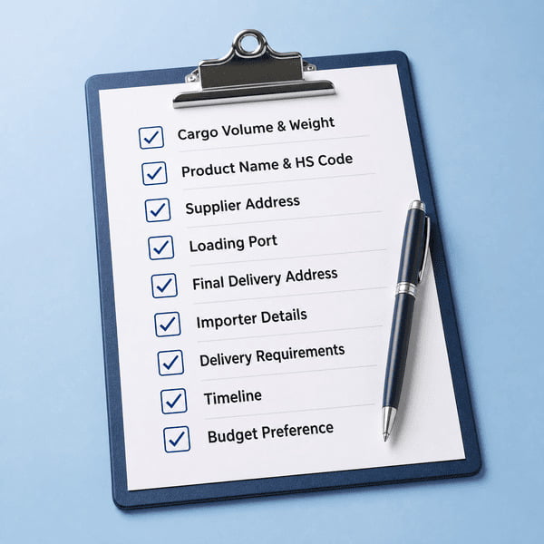 documents and checklist to ship a container from China to Port of Chicago