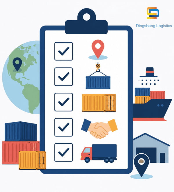 ship a container from China to Port of Dallas quote checklist