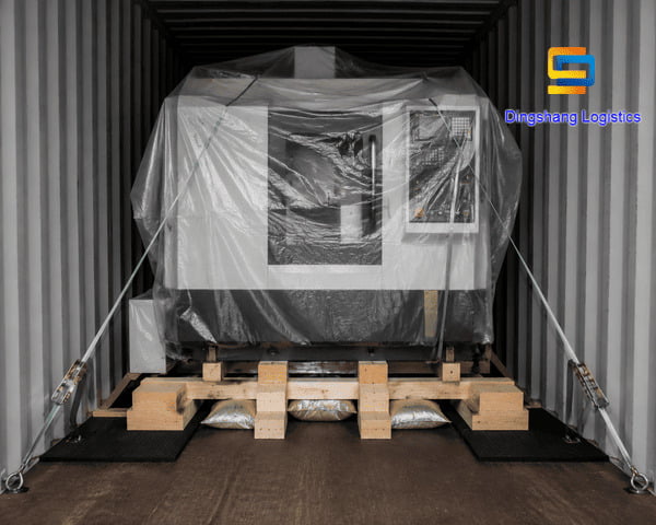 shipping CNC machines from China to USA damage prevention and securing