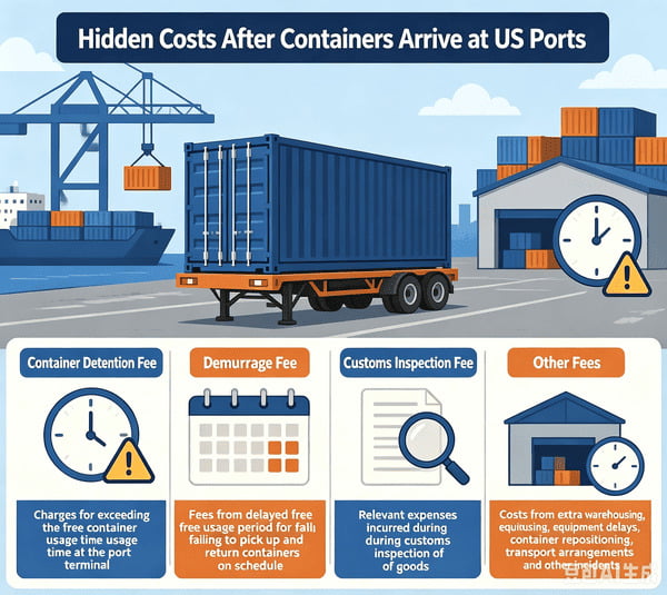 hidden shipping charges demurrage detention China USA