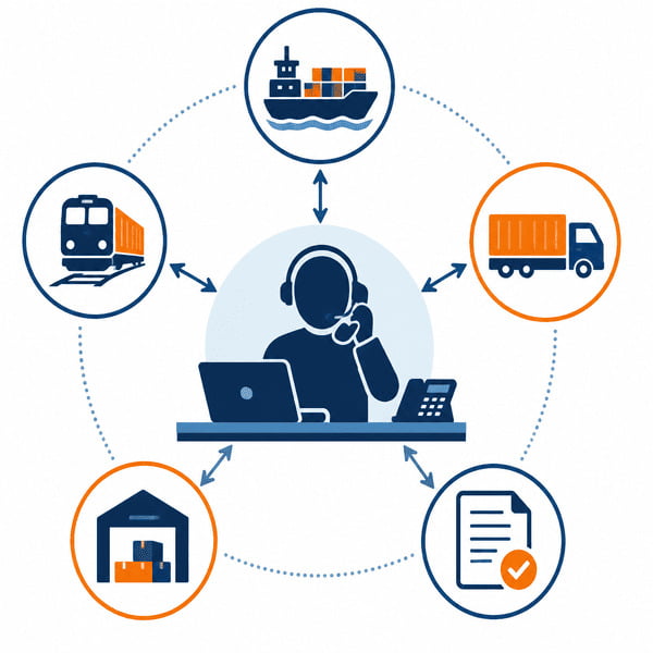 freight forwarder risk manager China to USA shipping
