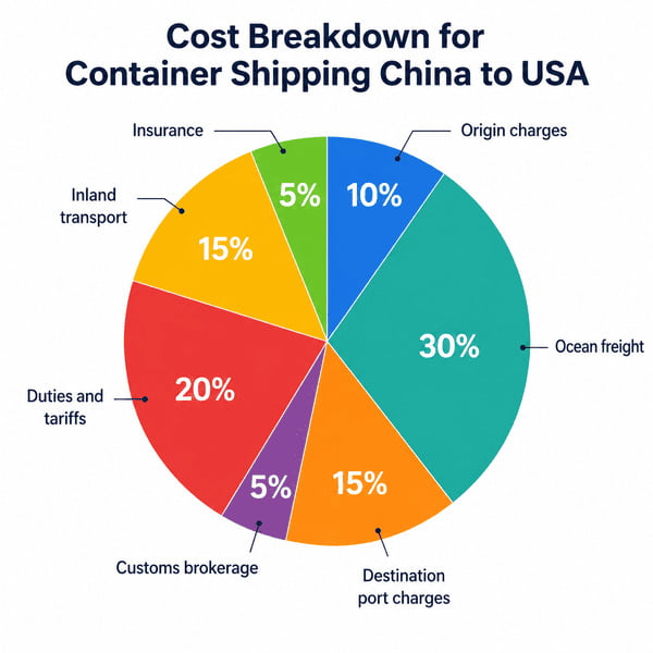container shipping from China to USA cost breakdown
