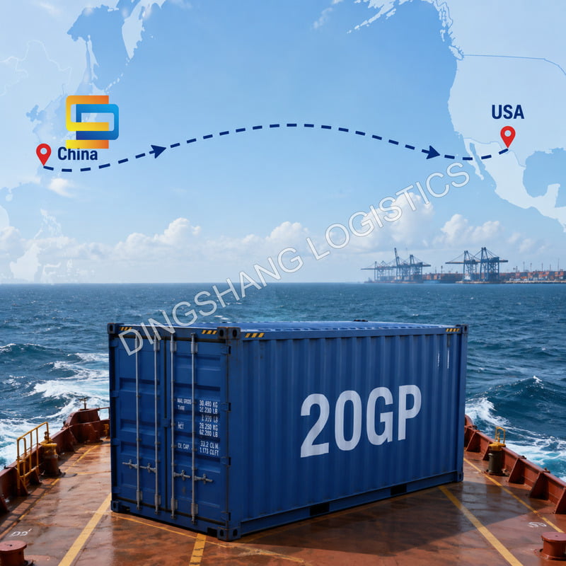 20GP container cost from China to USA with current shipping rate examples