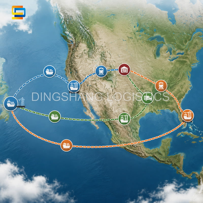 best route to ship a container from China to Salt Lake City