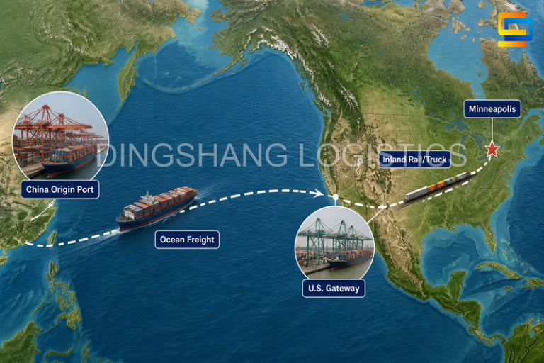 Shipping a Container from China to Minneapolis: Cost, Routes & Delivery