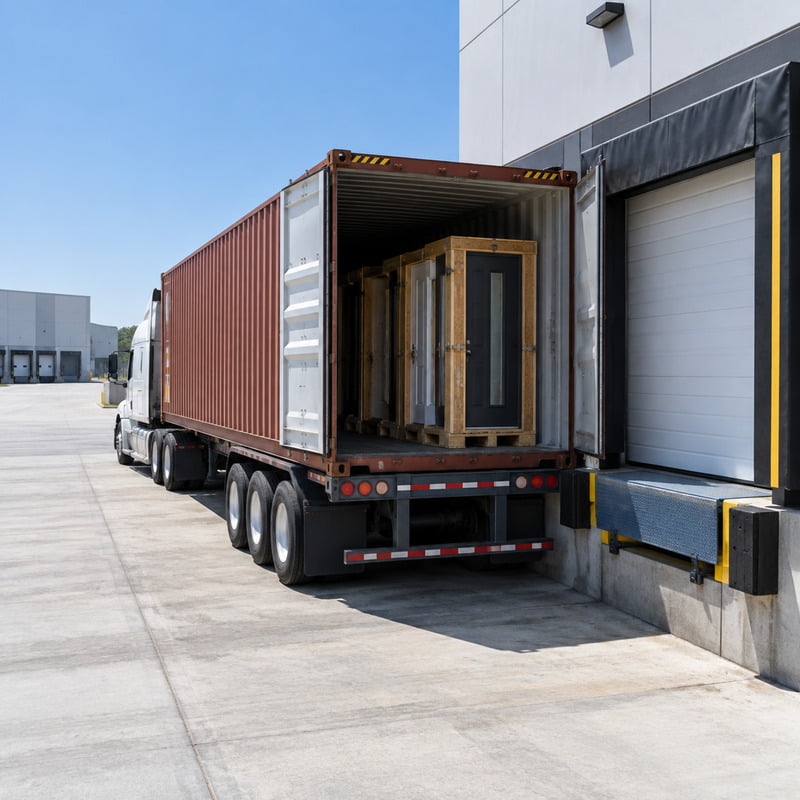 final delivery planning for shipping entry doors from China to USA
